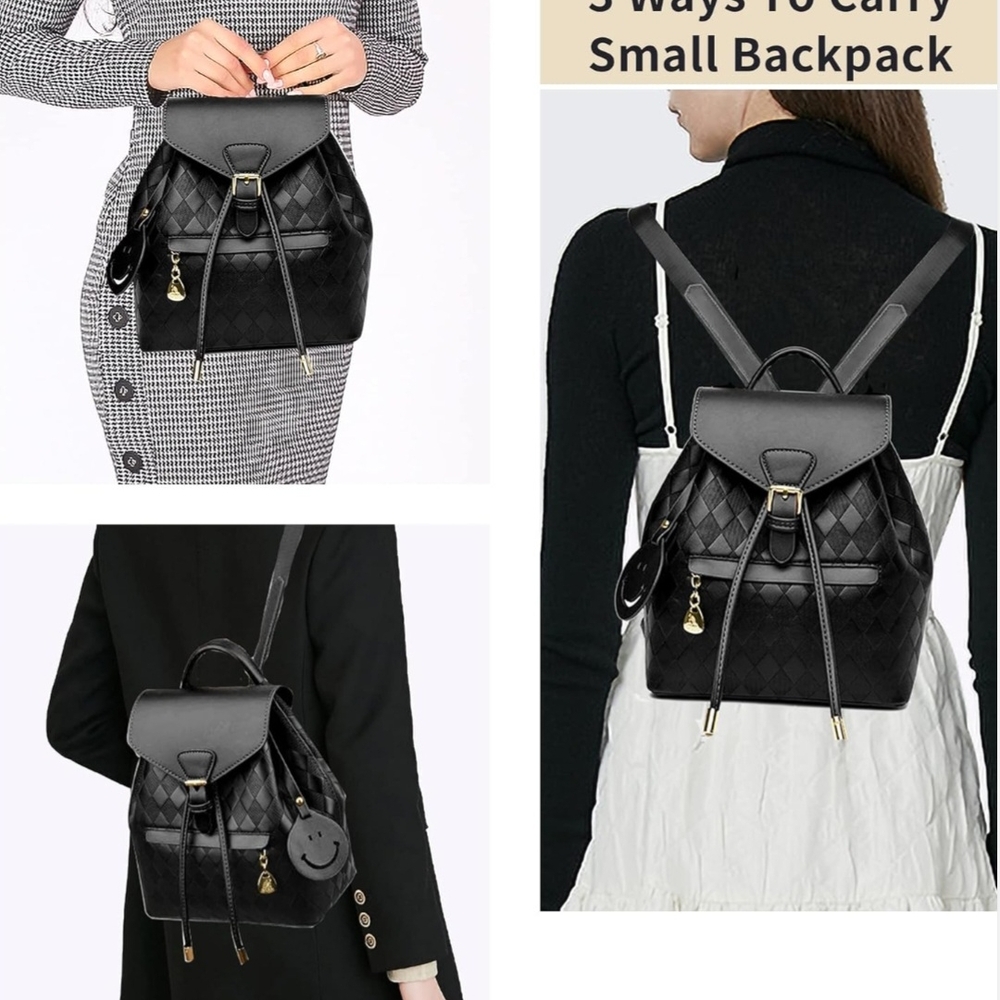Elegant Black Backpack for Women